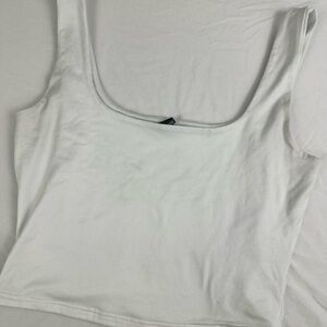 Windsor White Stretch Basic Tank Top
